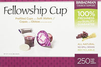 Communion- Fellowship Cup Prefilled Juice/Wafer (Box Of 250)