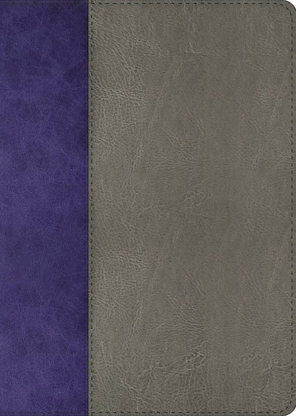 NKJV The Jeremiah Study Bible/Gray-Purple LeatherLuxe
