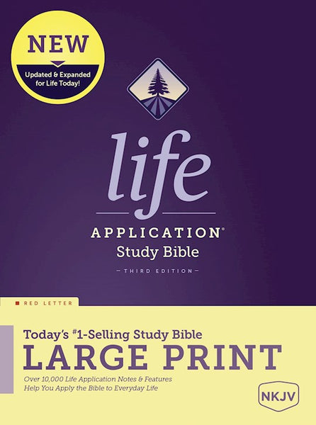 NKJV Life Application Study Bible/Large Print (Third Edition)-Hardcover