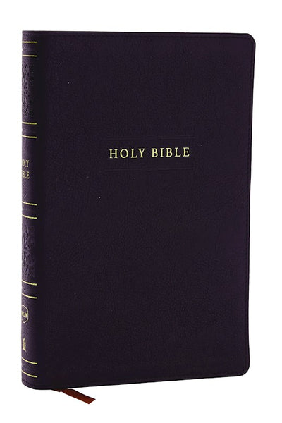 NKJV Personal Size Large Print Reference Holy Bible Black Leathersoft