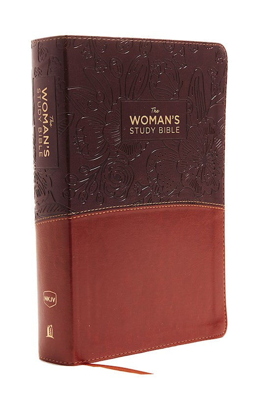 NKJV Woman's Study Bible: Second Edition Leathersoft Brown