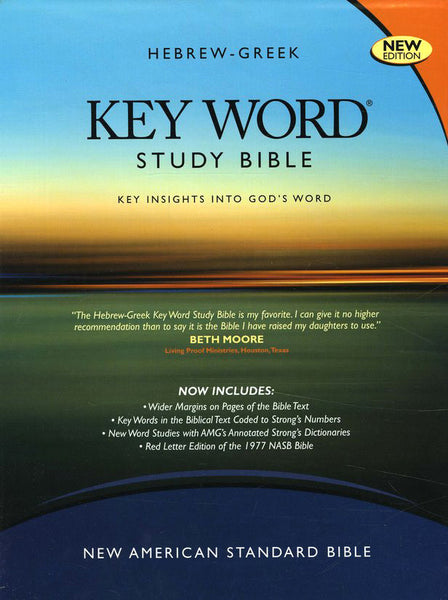 NASB Zodhiates Hebrew-Greek Keyword Study Bible Black Bonded