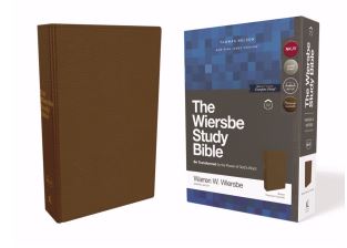 The NKJV Wiersbe Study Bible Brown Genuine Leather