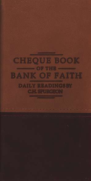 Cheque Book of the Bank of Faith Tan/Burgundy