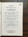 Davenant, Rev. John- An Exposition to the Epistle of St. Paul to the Colossians