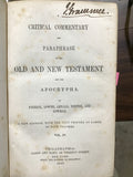 Patrick, Dr. Symon- A Commentary on the Books of the Old Testament