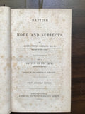 Carson, Alexander- Baptism in Its Mode and Subjects