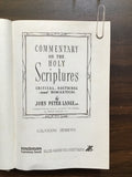 Lange, John Peter- Commentary on the Holy Scriptures- Galatians- Hebrews