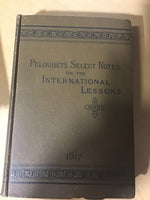 Peloubets Select Notes for 1915, 1917, 1918, 1957 (4 hardcover volumes)