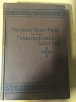 Peloubets Select Notes for 1915, 1917, 1918, 1957 (4 hardcover volumes)