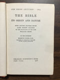 Dods, Marcus- The Bible Its Origin and Nature