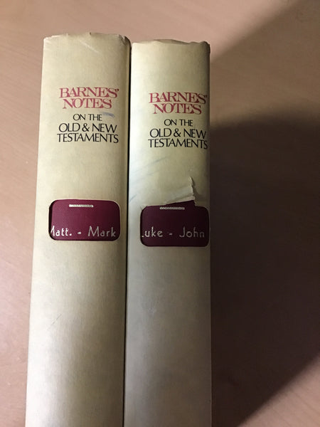 Barnes, Albert - Barnes notes on Matthew, Mark, Luke, and John (2-vol.)