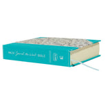 NKJV Journal The Word Bible/Large Print-Teal Floral Hardcover