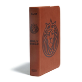 KJV Kids Bible-Brown Lion LeatherTouch