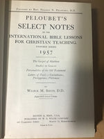 Peloubets Select Notes for 1915, 1917, 1918, 1957 (4 hardcover volumes)