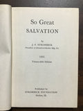 Strombeck, J.F.- So Great Salvation