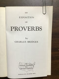 Bridges, Charles- An Exposition of Proverbs