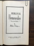 Terry, Milton S.- Biblical Hermeneutics