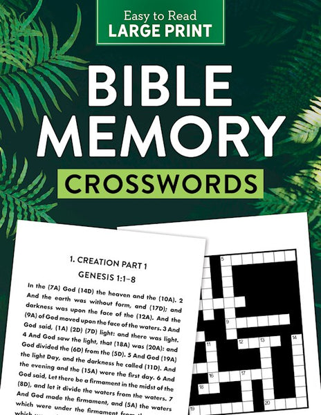 Bible Memory Crosswords Large Print: Dozens Of Challenging Puzzles