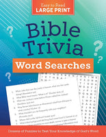 Bible Trivia Word Searches-Large Print