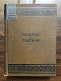 Broadus, John A.- Commentary on the Gospel of Matthew