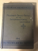 Peloubets Select Notes for 1915, 1917, 1918, 1957 (4 hardcover volumes)
