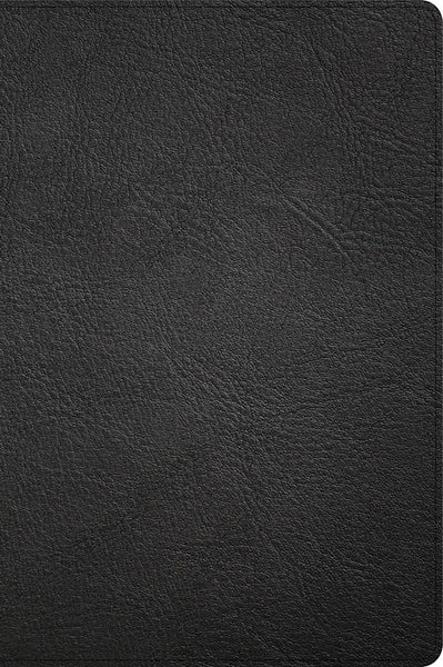 CSB Large Print Thinline Bible (Holman Handcrafted Collection)-Black Premium Goatskin