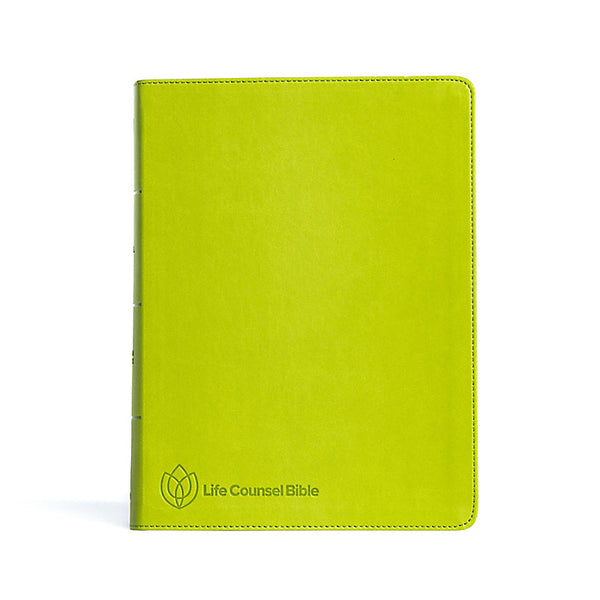 CSB Life Counsel Bible Apple Green LeatherTouch Indexed