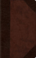 ESV Large Print Compact TruTone Brown/ Walnut Portfolio Design