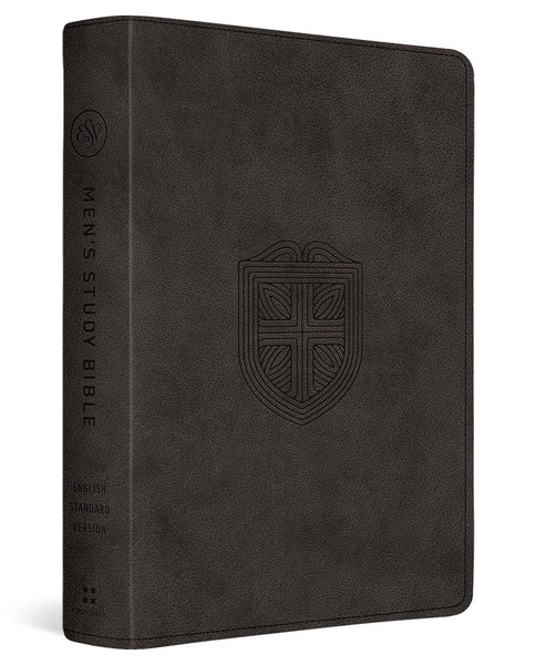 ESV Men's Study Bible TruTone Charcoal, Shield Design