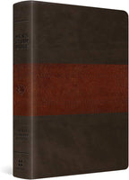 ESV Men's Study Bible TruTone Forest/Tan, Trail Design