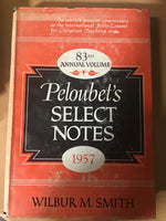 Peloubets Select Notes for 1915, 1917, 1918, 1957 (4 hardcover volumes)