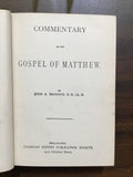 Broadus, John A.- Commentary on the Gospel of Matthew