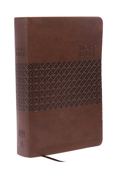 KJV Signature Series #0133NEB King James Study Bible Leathersoft Earth Brown