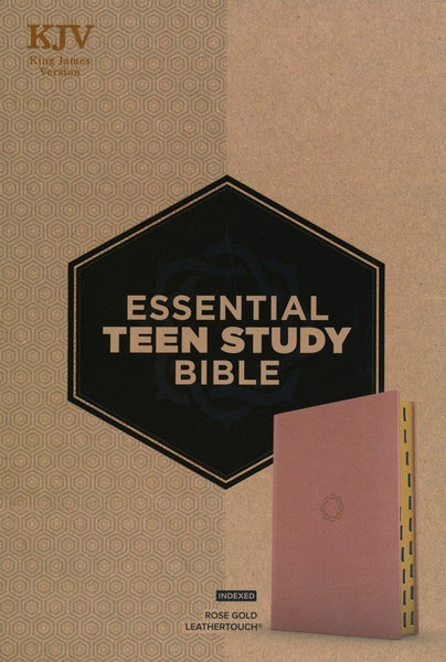 KJV Essential Teen Study Bible-Rose Gold LeatherTouch Indexed