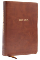 KJV Foundation Study Bible Large Print Brown Leathersoft Indexed