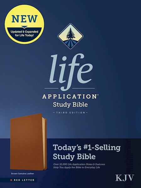 KJV Life Application Study Bible (Third Edition)-RL-Brown Genuine Leather