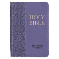 KJV Mini Pocket Bible Purple Leathersoft