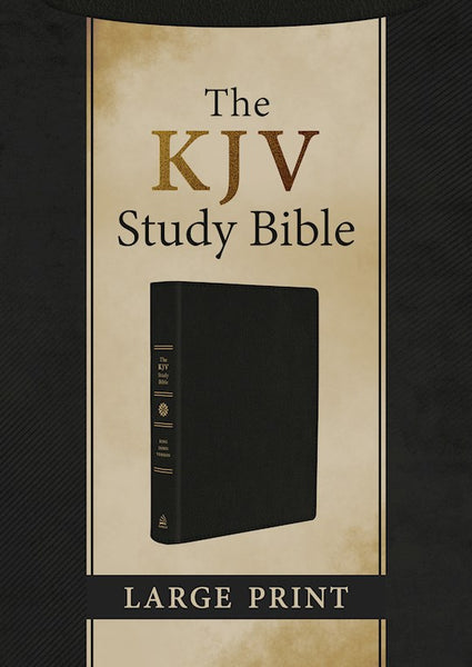 The KJV Study Bible, Large Print Black Genuine Leather