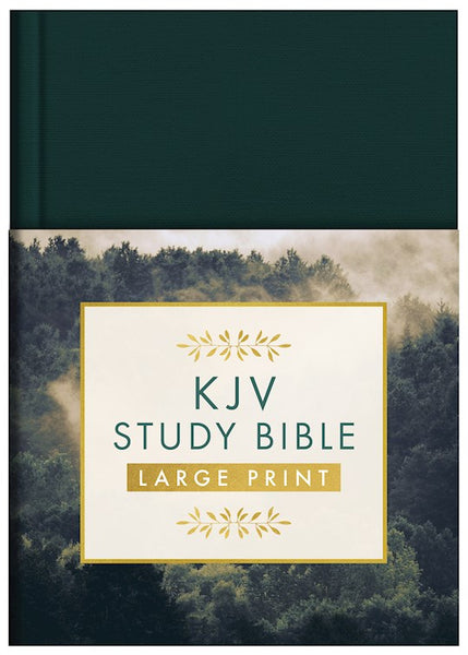 KJV Study Bible - Large Print Evergreen Hardcover