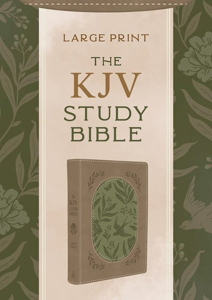 The KJV Study Bible Large Print Leathersoft Olive Branches