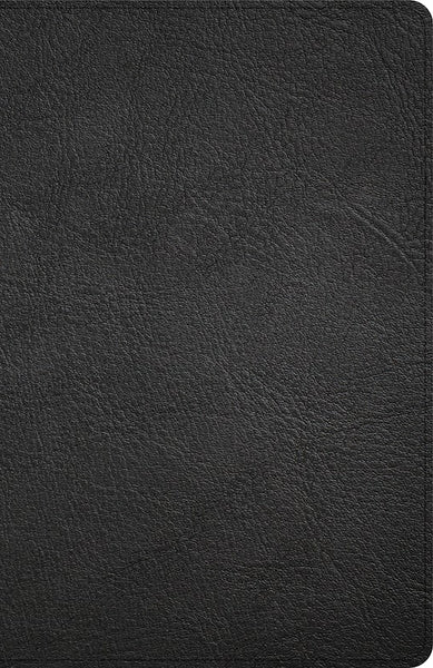 KJV Thinline Bible-Black Genuine Leather Indexed