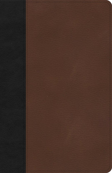 KJV Thinline Bible-Black/Brown LeatherTouch