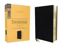 KJV Thompson Chain-Reference Bible/Handy Size Black European Bonded Leather