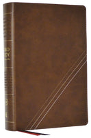 KJV Word Study Reference Bible Brown Leathersoft