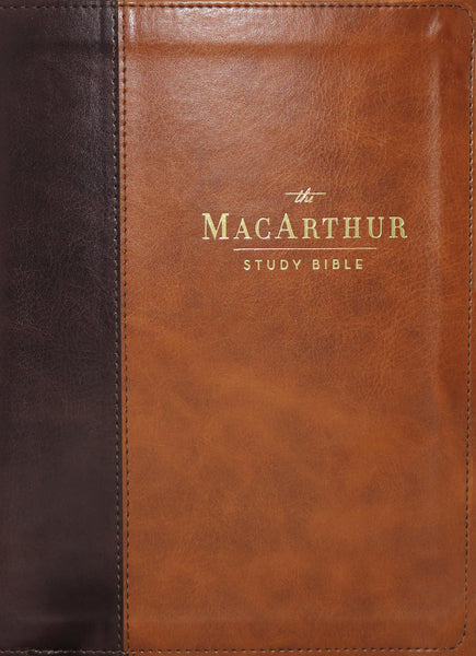 NASB MacArthur Study Bible -Mahogany Leathersoft 2nd Edition