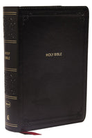 NKJV Compact Large Print Reference Bible Black Leathersoft