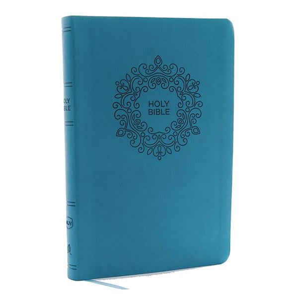 NKJV Value Large Print Thinline Bible Turquoise Leathersoft