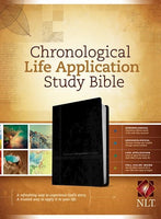 NLT Chronological Life Application Study Bible-Black/Onyx TuTone