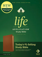 NLT Life Application Study Bible (Third Edition) (RL)-Brown Genuine Leather